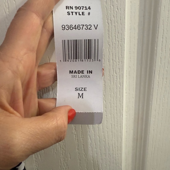 MSK Elegant Blue and White Patterned Dress - Picture 4 of 4